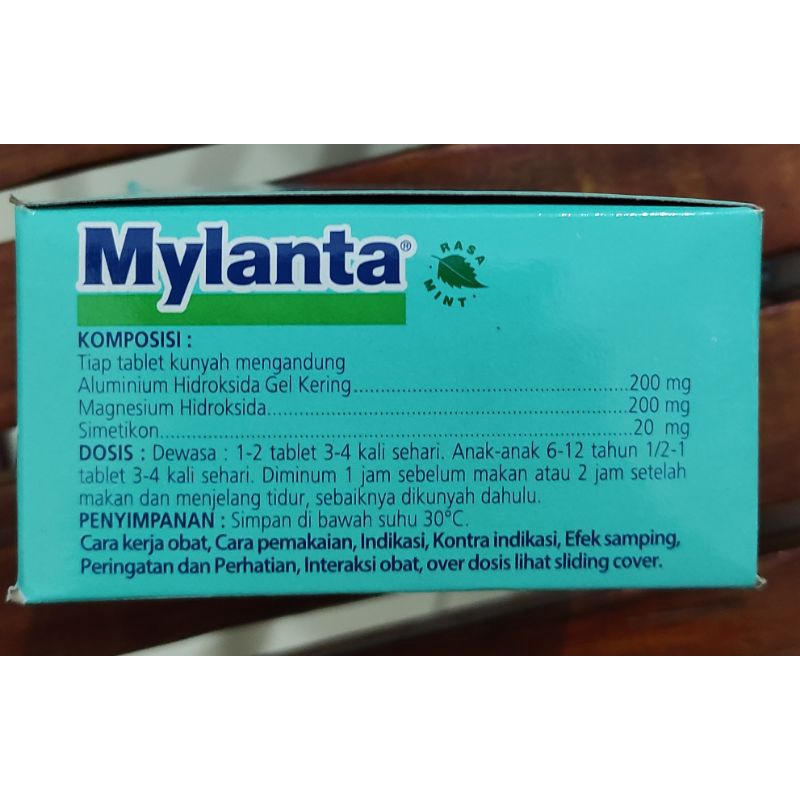 Mylanta 10 Tablet / Mengurangi Gejala Asam Lambung / Maag / Kembung