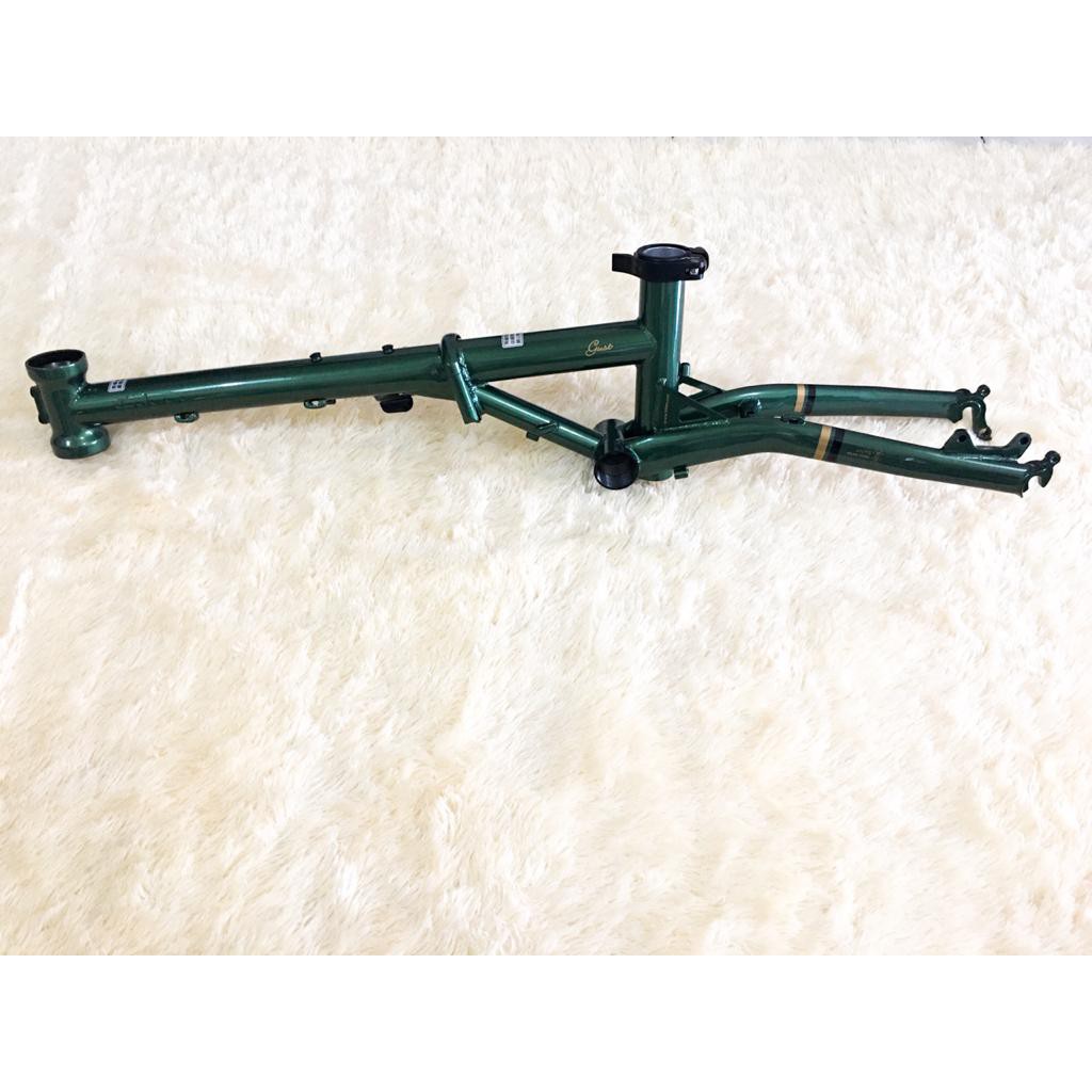 Frame Fork Fnhon Gust Hijau Discbrake Green Disc brake 16 inch Db Disk not Blast V brake