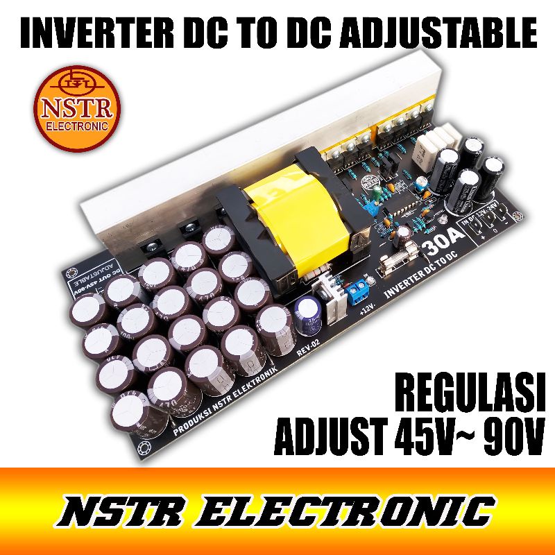 inverter DC to dc 30A regulasi adjustable