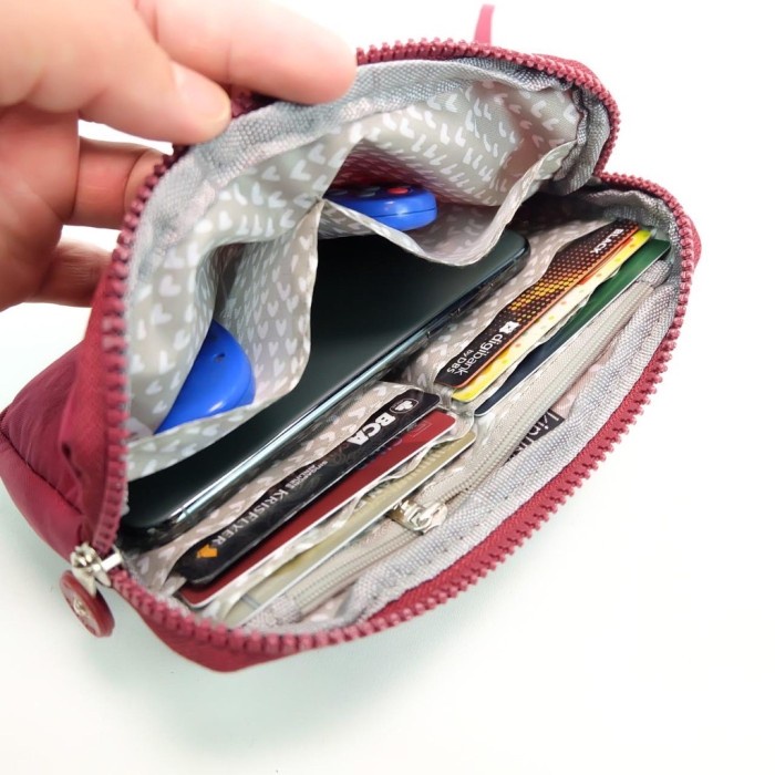 Dompet hp kipling tas organizer 1 Reslecting - maroon
