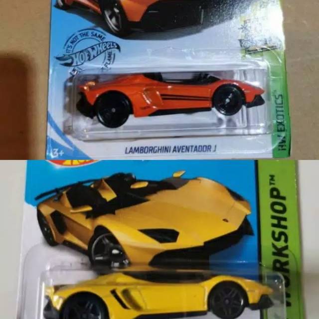 Hot Wheels Lamborghini Aventador J orange  kuning hw hotwheels terbaru