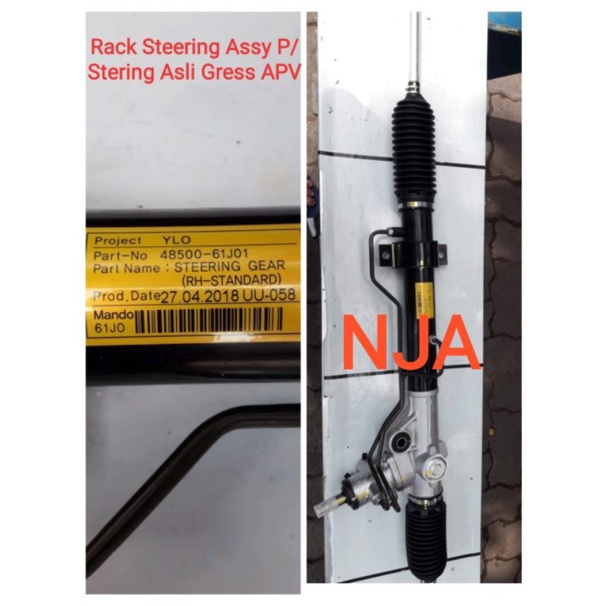 steering Gear assy rack stir Assy APV power asli