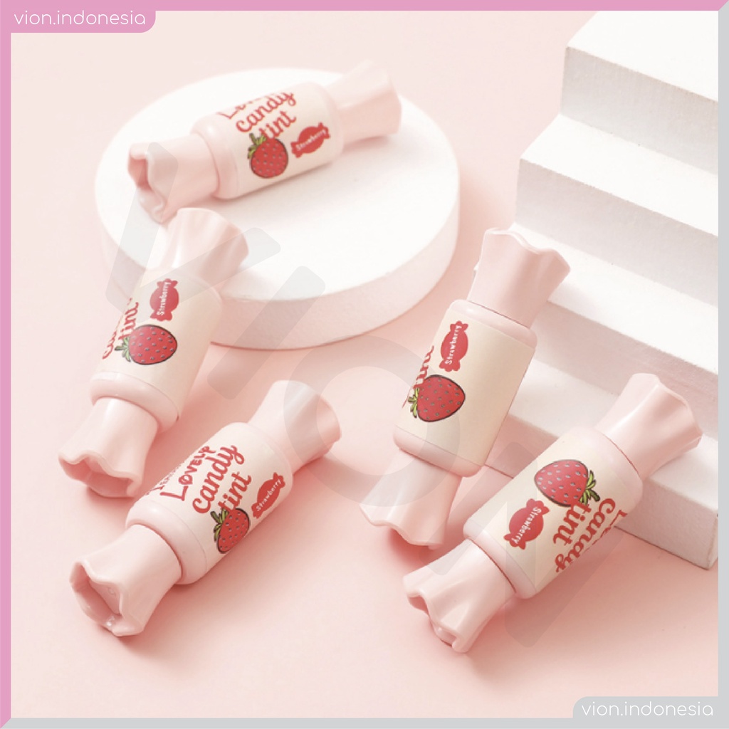 DRAGON RANEE Lovely Candy Lip Tint Strawberry Lip Glaze Lip Dye Waterproof Original DR005