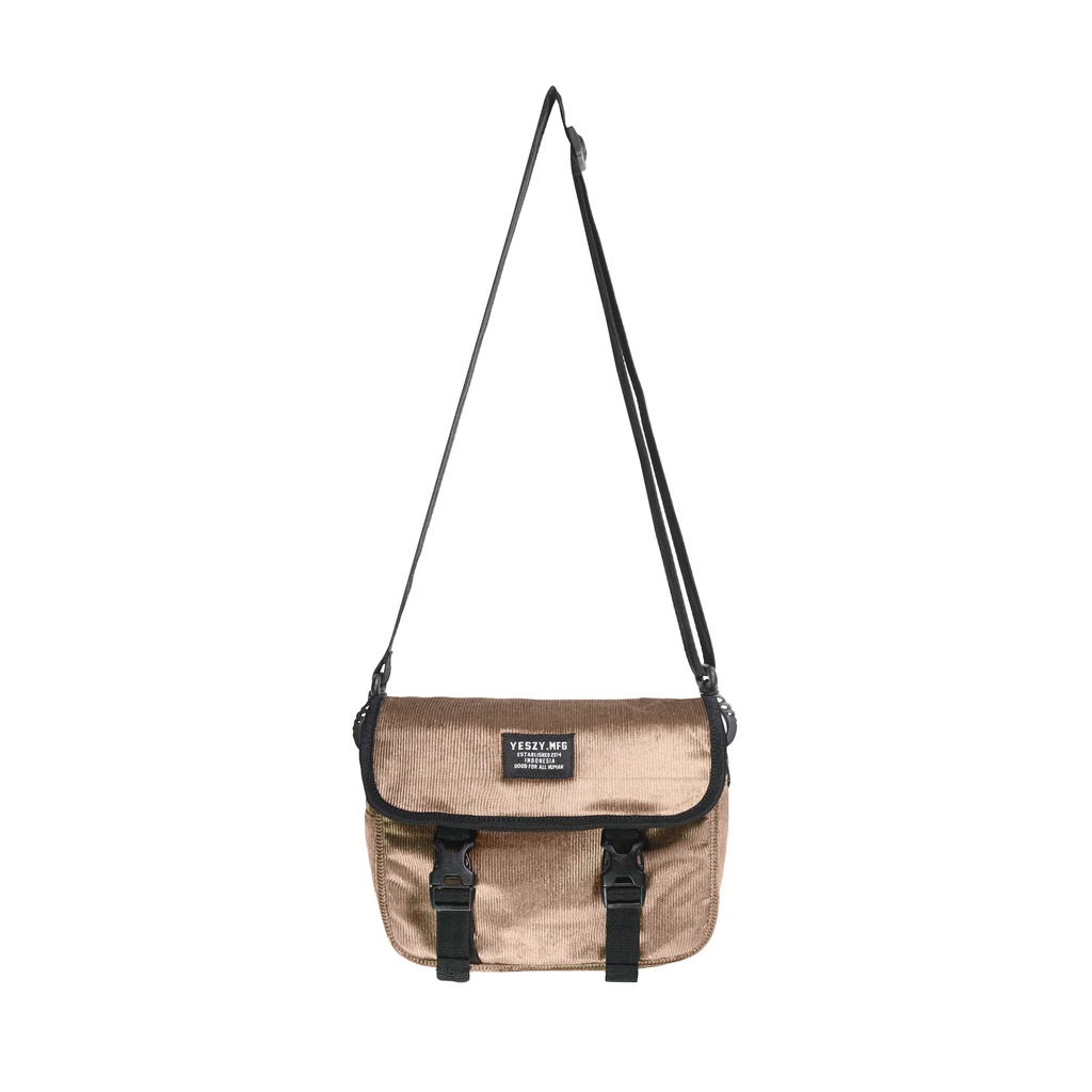 YESZY.MFG Sling Bag Utility Corduroy Light Brown
