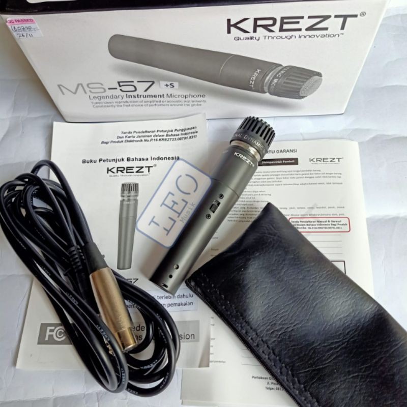 KREZT MICROPHONE MS 57 MS57 MIC KABEL ORIGINAL KREZT MS57