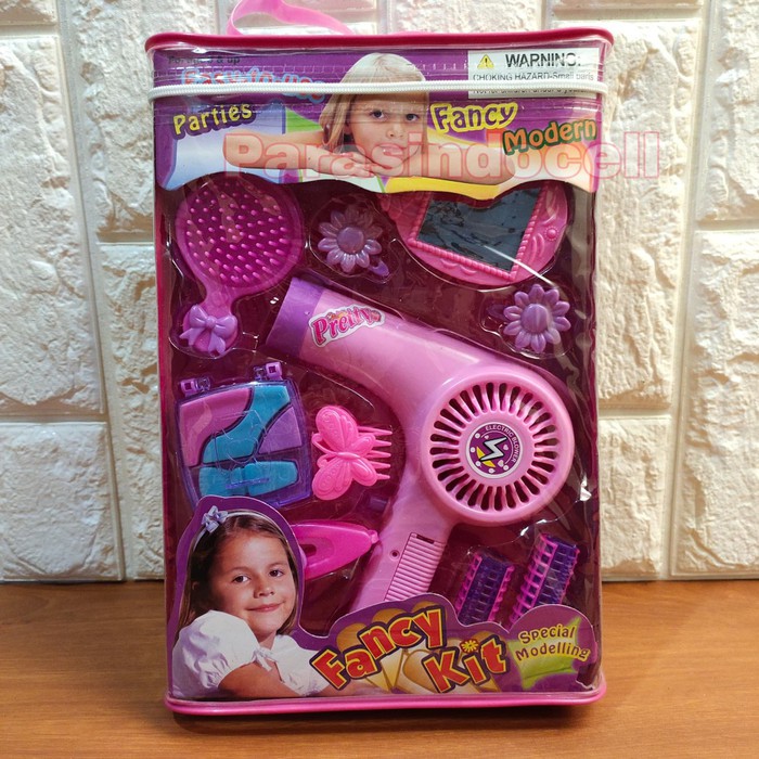 Beauty Boutique Mainan Salon Mainan Anak Beauty Set Hair Dryer Sisir