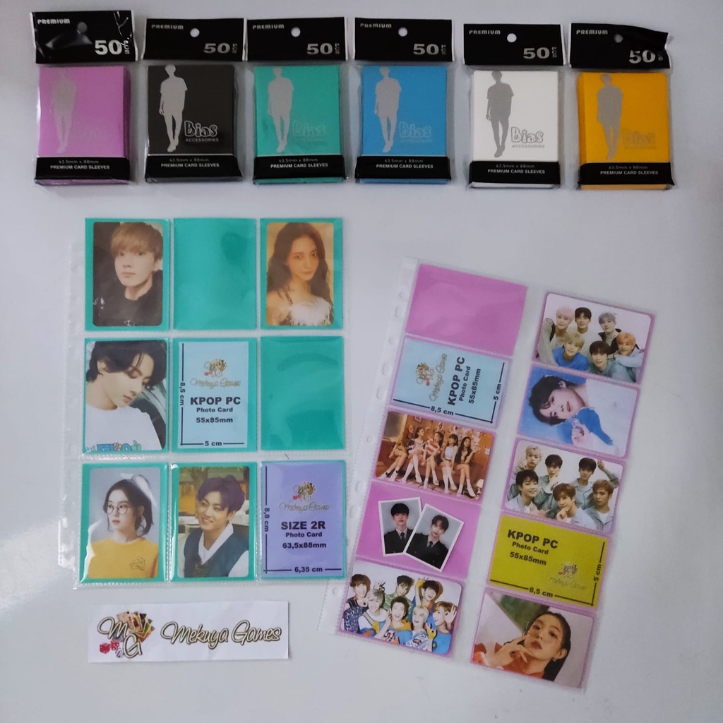 

Paket 2in1 Bundle 9p 10p A4 Sleeve Page Inner Sleeve Warna KPOP PC Photo Card 55x85mm Polaroid 2R 63,5x88mm Sultan Bias