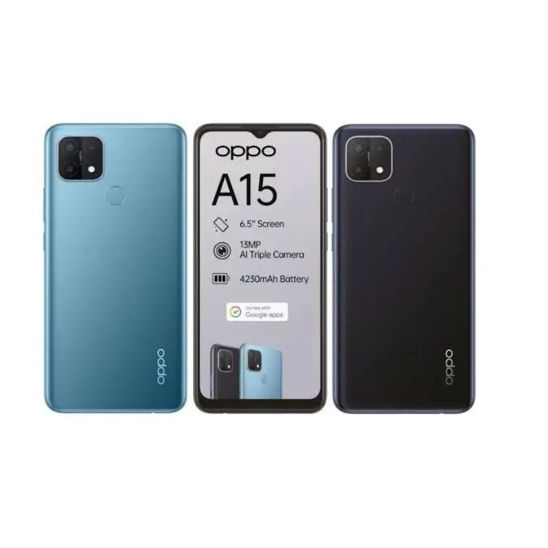 Hp Oppo A15 3/32 free sofcase & anti gores garansi resmi
