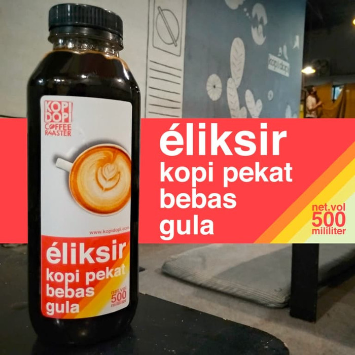 

PROMO ELIKSIR Konsentrat Kopi Pekat Espresso Cair Bebas Gula 500ml 500 ml - ECONO