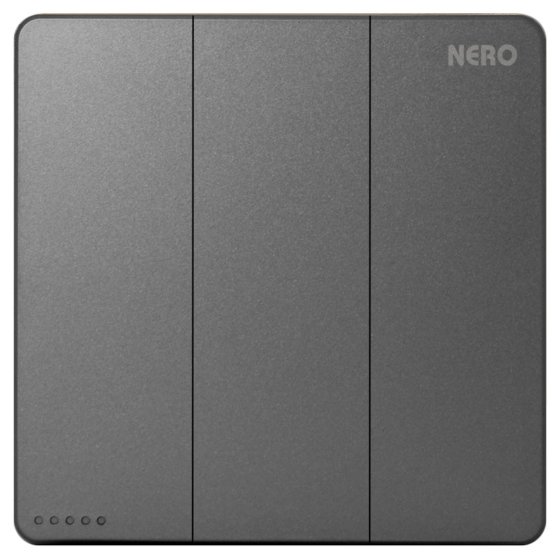 NERO SAKLAR CASA X2 X21031 Grey / Saklar Triple / Saklar 3 Gang Nero