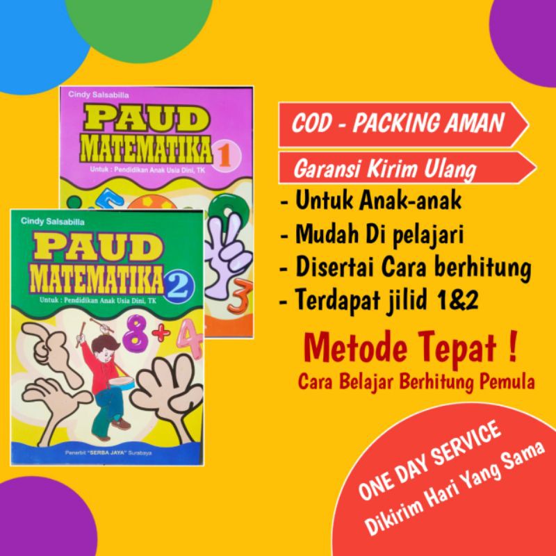 BUKU PAUD MATEMATIKA BELAJAR BERHITUNG TK PAUD
