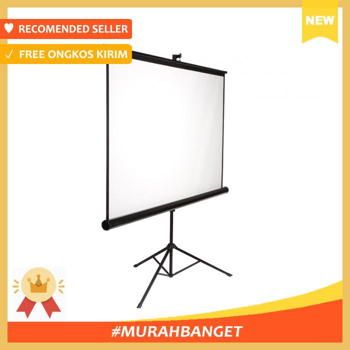 

Tripod Screen Projector Layar Proyektor 70 Inch