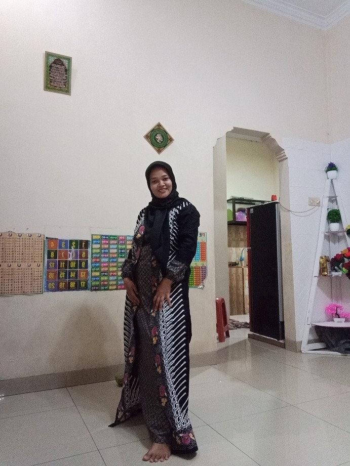 Ms Gamis Batik Sriwedari Maxi Bumil/busui Katun Sogan Allsize Ld 104..