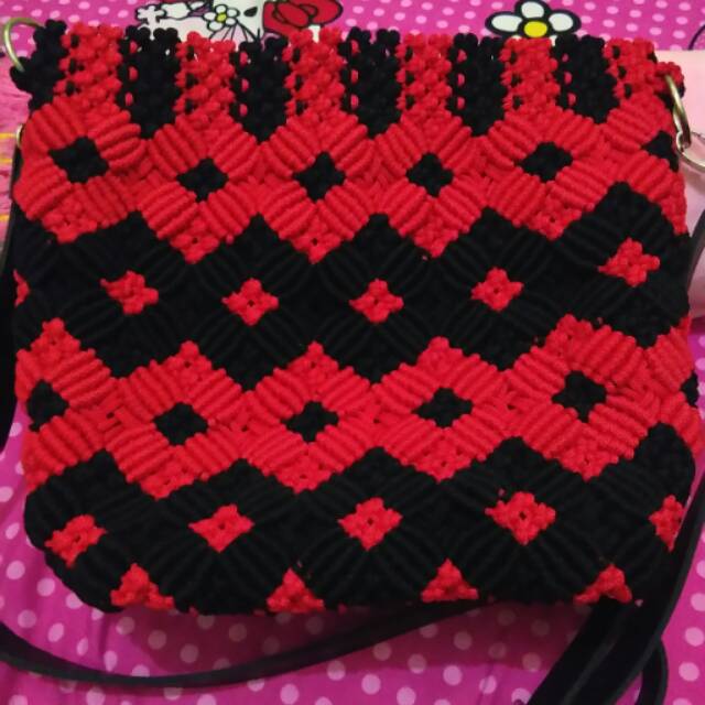 TAS RAJUT TALI KUR SIZE BESAR HARGA MURAH