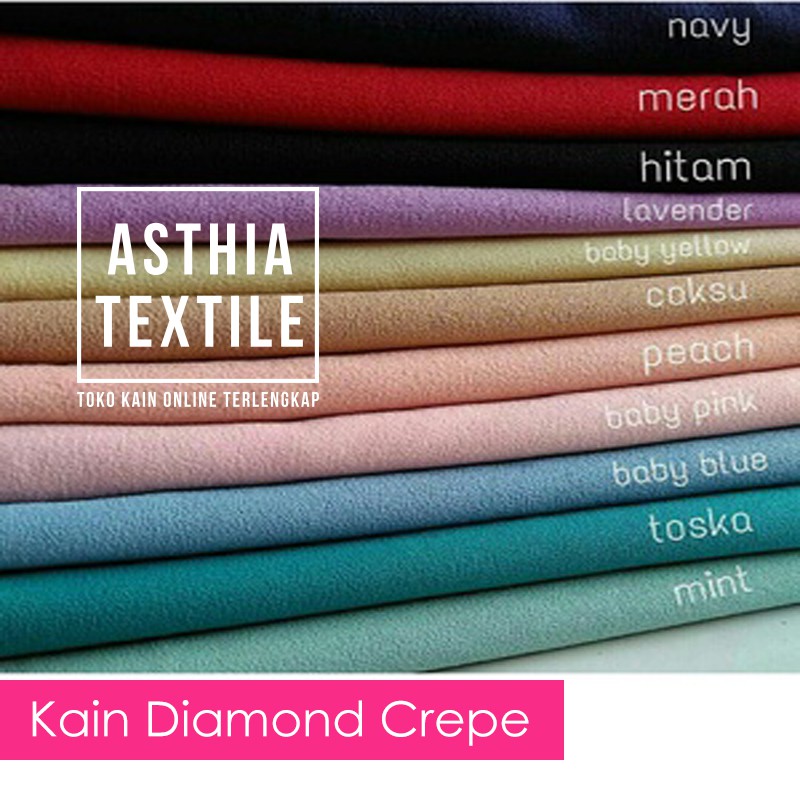 Kain Meteran Diamond Crepe Terlaris Dan Termurah Shopee Indonesia