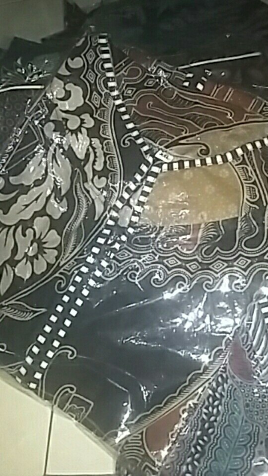 Tey-17 Batik Wanita Asj Sa Hrb026 Kenongo Kemeja Tosca Pendek