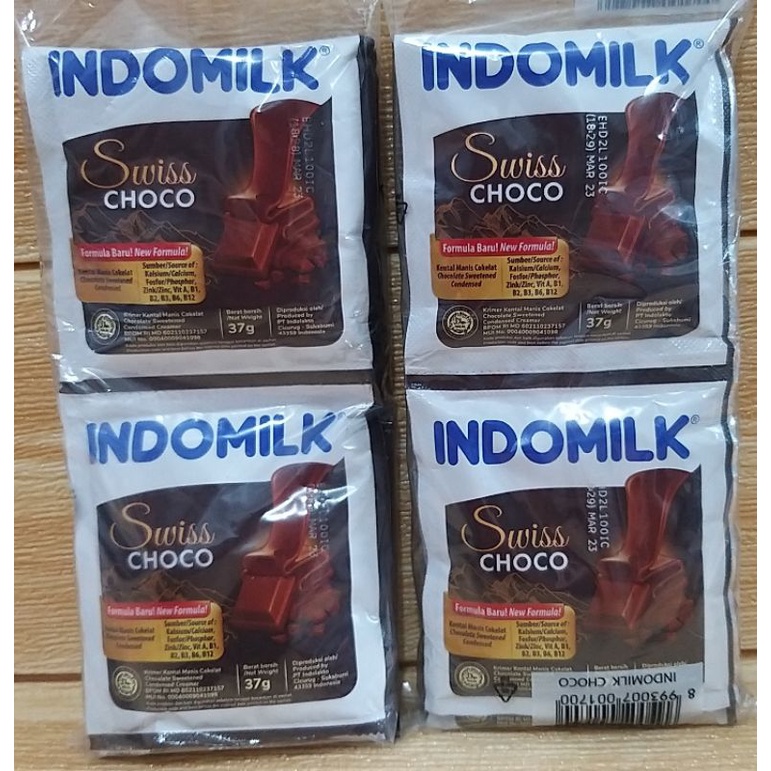 

✔MURAH Susu Indomilk Swiss Choco 1renceng 6 Sachet @37gr / Susu Indomilk / Susu