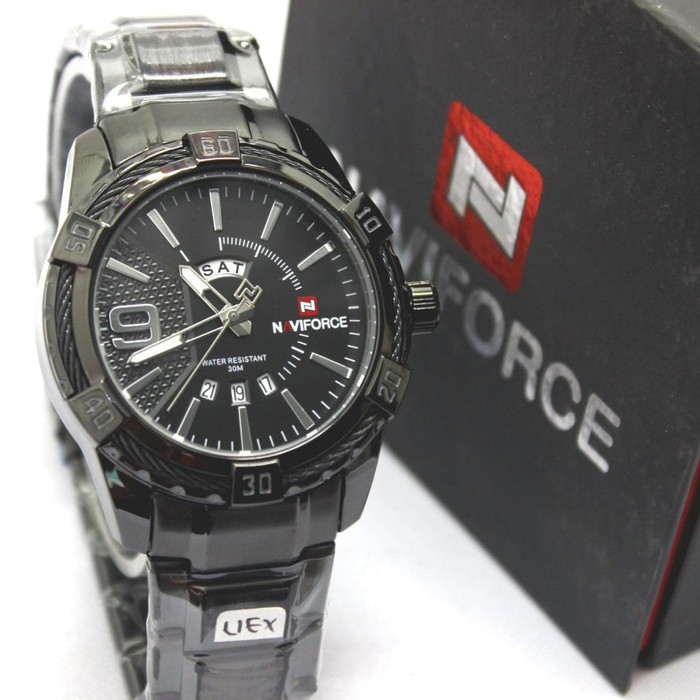 JAM TANGAN NAVIFORCE NF9117M RANTAI TGL HARI ORIGINAL
