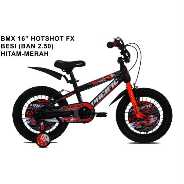 SEPEDA ANAK BMX "16" PACIFIC HOTSHOT FX 5-8 Y/O Steel