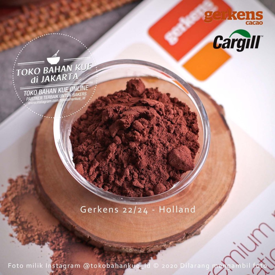 

Cargill Gerkens Pure Cocoa Powder 500gr GT78 Holland 22-24% Bubuk