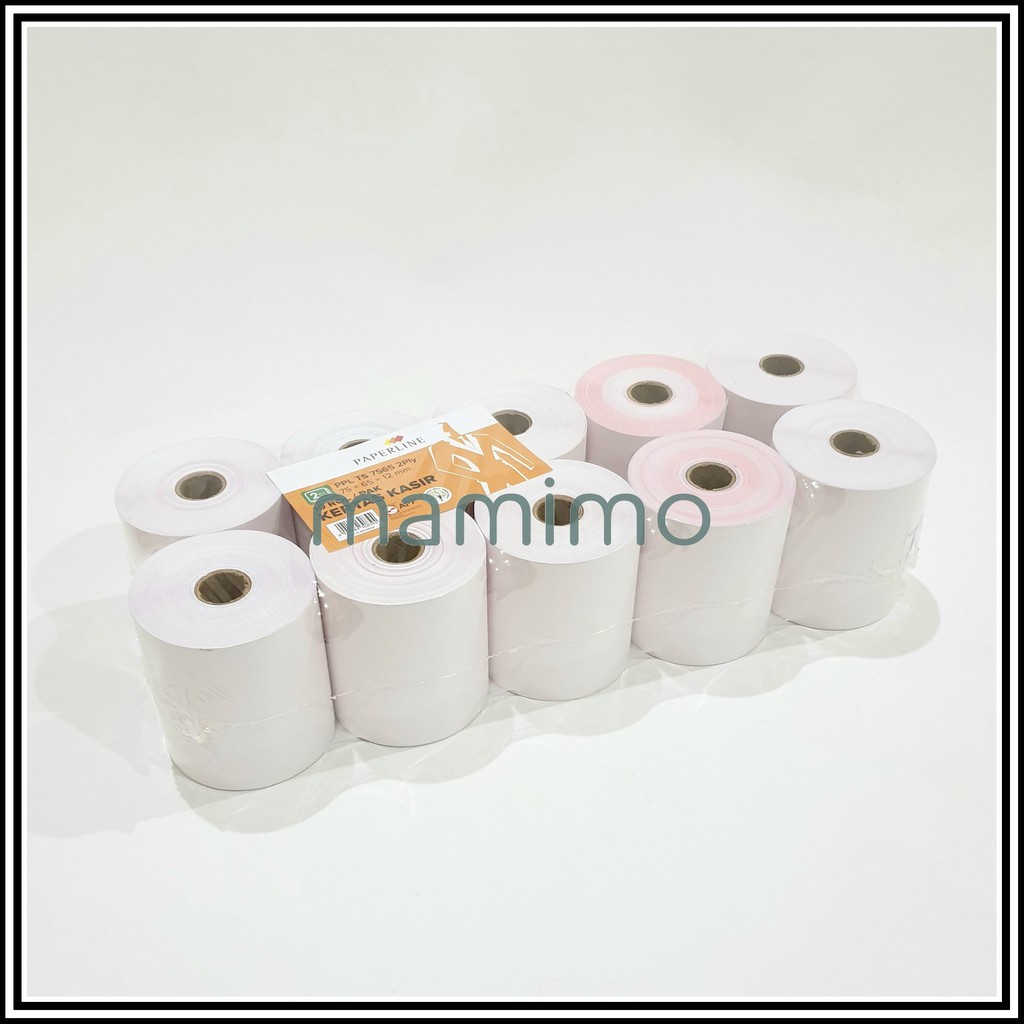 

Kertas Struk Kasir DotMatrix HVS 2 Ply / 2 Rangkap 75 x 65 mm Paperline