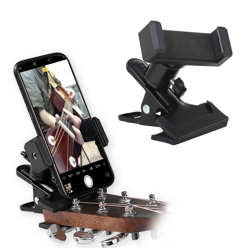 Bracket Klip Stand Holder Tripod Kepala Gitar Untuk Siaran Langsung