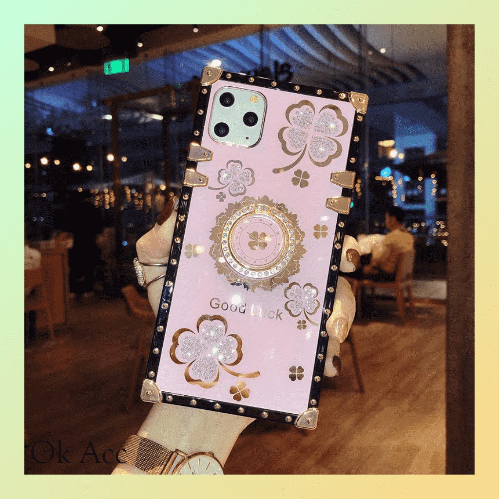 Back case LV + ring stand Iphone 6 6S 6+ 6S+ 7 8 SE 7+ 8+ X Xs Xr Xs Max 11 Pro 12,OPPO RENO 4F FH09