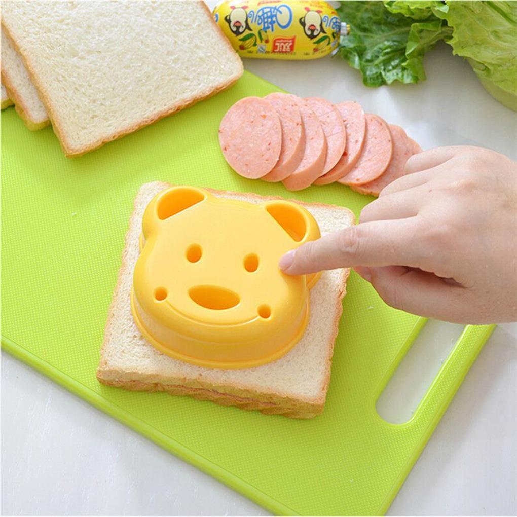 Cetakan Pemotong Roti Sandwich Bentuk Beruang Untuk Anak Laki-Laki Dan Perempuan