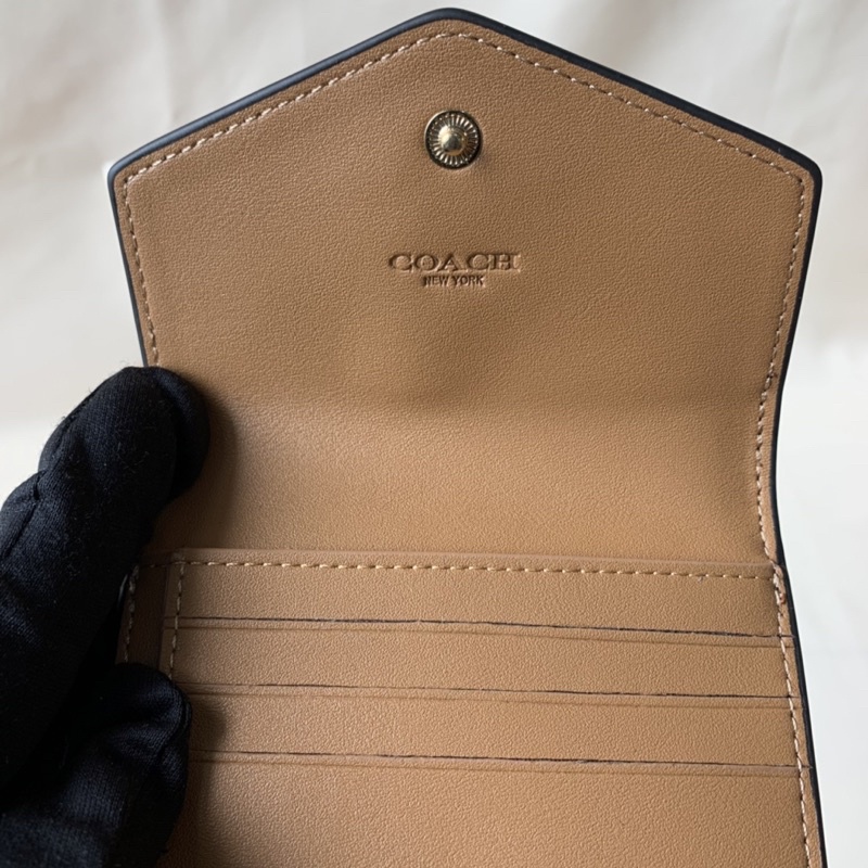 Coach Small Wallet With Brown Black