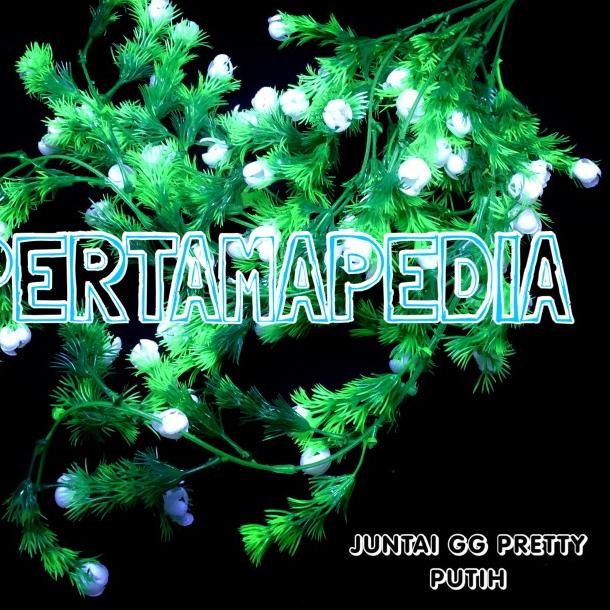 ➼ Juntai Ganggang Pretty Priti/Bunga Plastik/Daun Plastik/Daun Rambat - Putih ✦