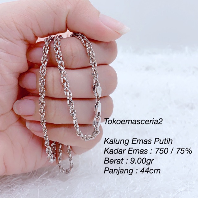 Kalung Emas Putih