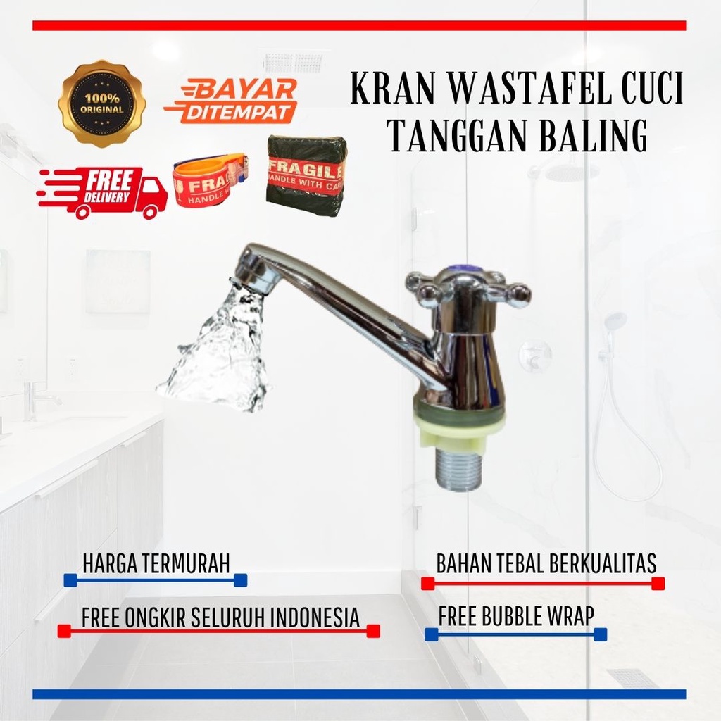 KRAN WASTAFEL / KRAN CUCI TANGGAN / KRAN STAINLESS BALING WANLY TERMURAH