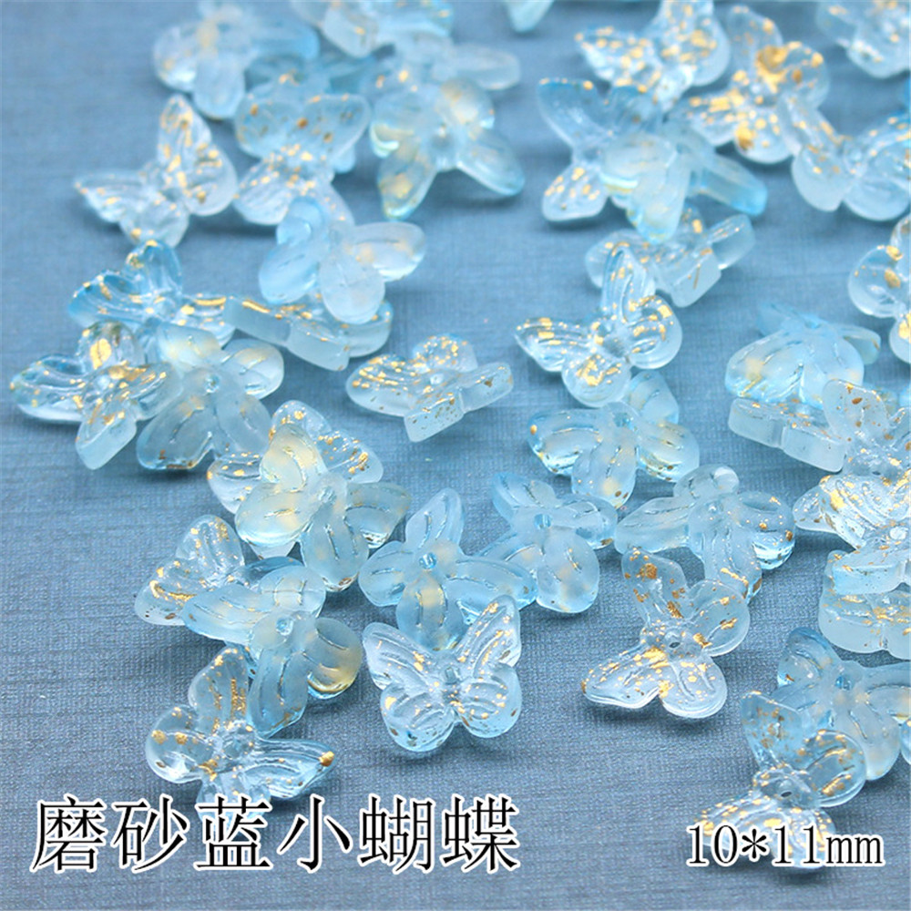 10PCS Frosted Butterfly Handmade DIY Nail Jewelry Tassel Making Materials