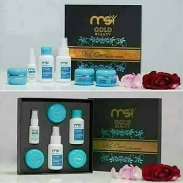 MSI Gold Beauty Silver Series / perawatan wajah komplit / cream siang malam MSI / Skincare MSI