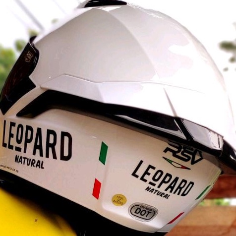 cutting helmet leopard bisa buat. full pace&amp;half face