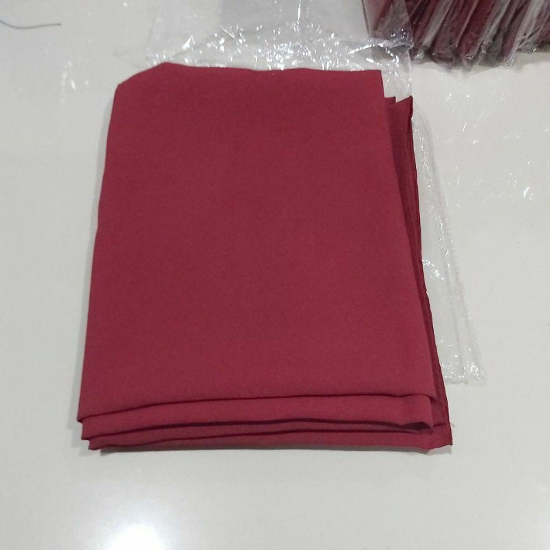 Pashmina Diamond Crepe Italiano Stretch Premium (175cm × 75cm)-Maroon