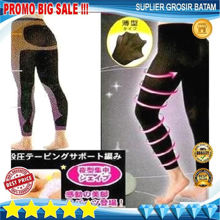 Celana legging fitnes-
 Celana Leging Wanita Celana Pelangsing Korset Pengecil Perut Paha Aman