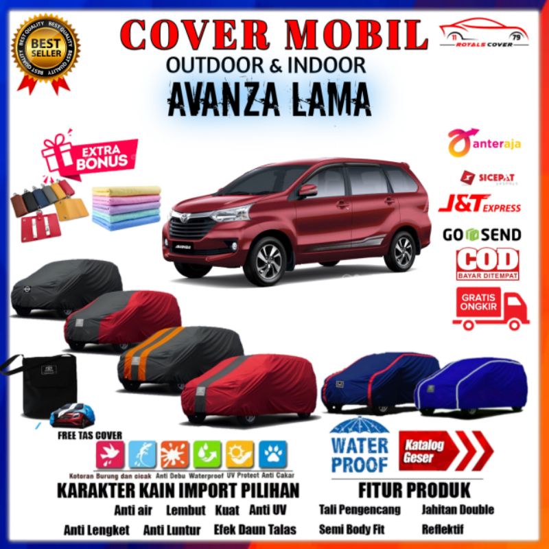 Body Cover Mobil Avanza Lama / Sarung Avansa Old Selimut Tutup Mantel Penutup Jas Pelindung Kerudung