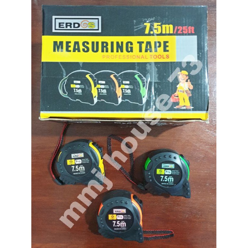 PROMO Meteran Erdos 7.5M Measuring Tape / Meteran Erdos 7.5 Meter / Meteran Rol Erdos