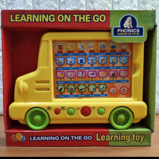 Mainan Permainan Maenan Edukasi Anak Lengkap Belajar Huruf Alphabet Learning Table Toys Motif Mobil