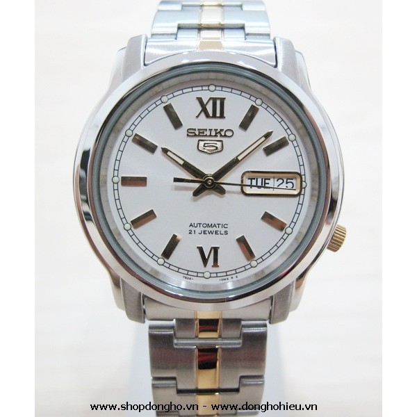 Seiko 5 SNKK83K1 Automatic Two Tone Bracelet - jam Tangan Pria SNKK83