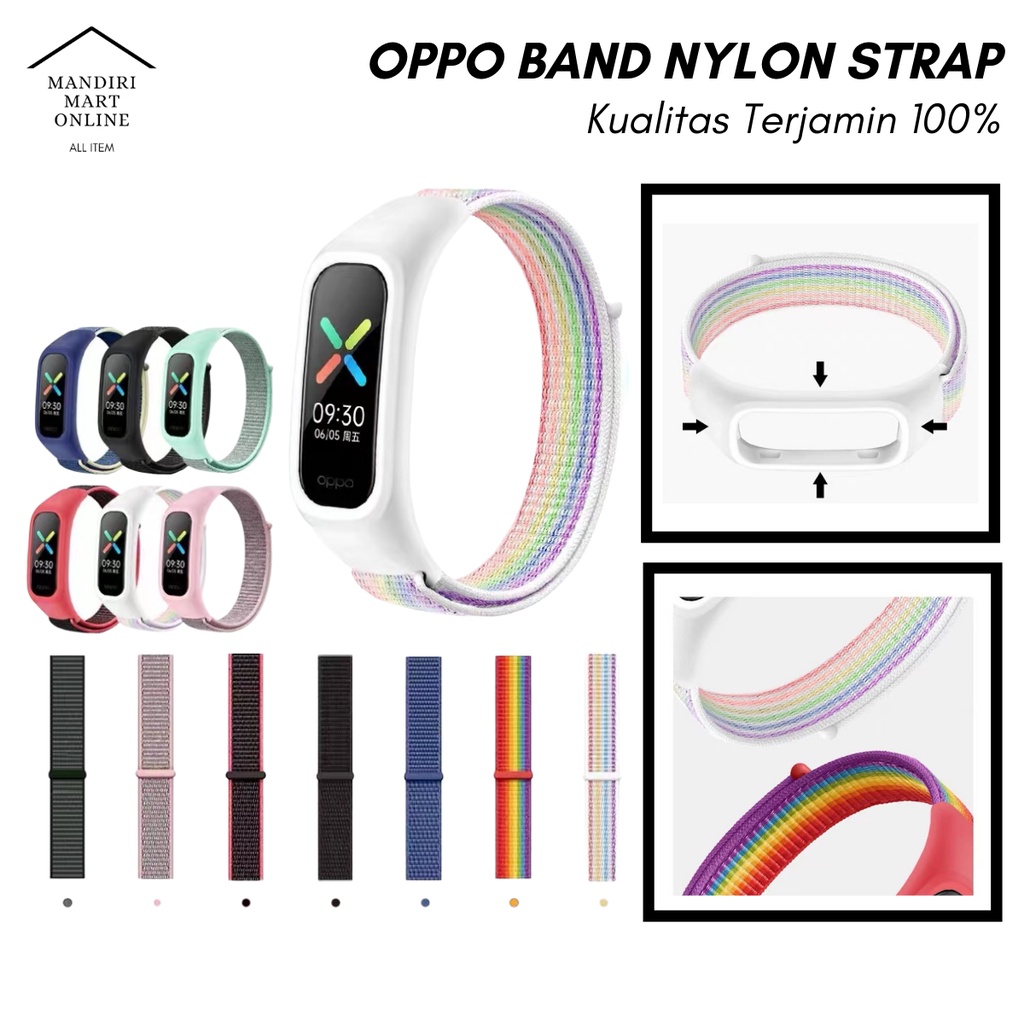 Strap Nylon Oppo band Tali Pengganti Oppo Band Bahan Nilon Loop Strap