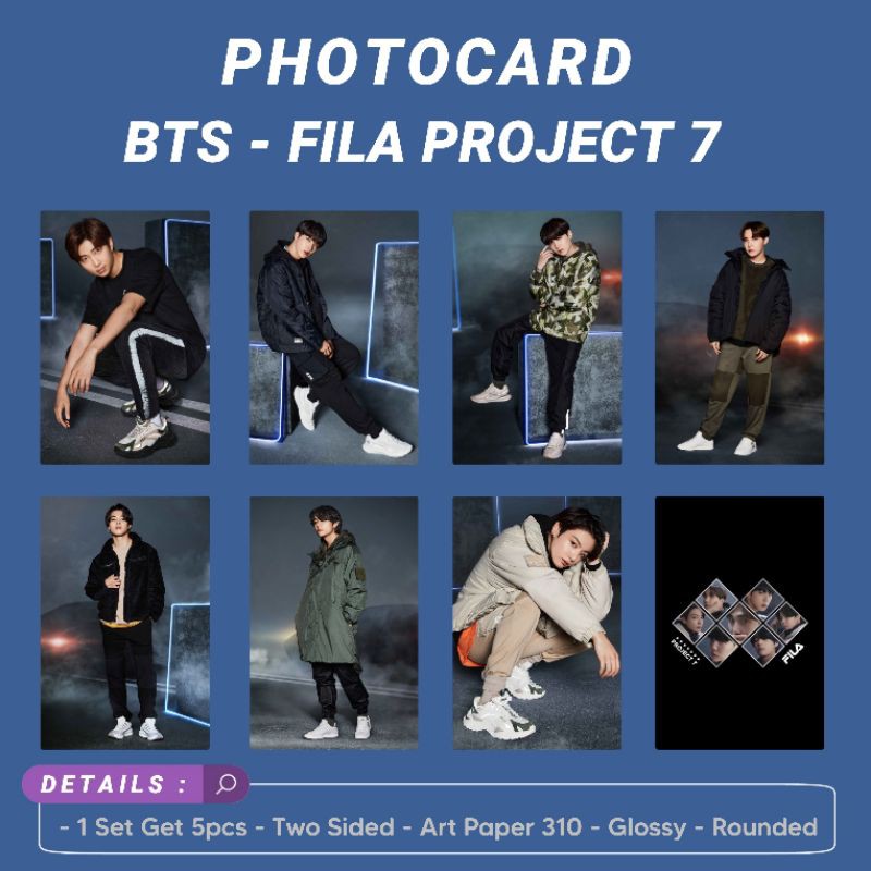 BTS PHOTOCARD FILA PROJECT 7