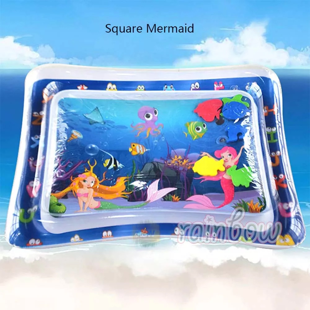 Baby Watermat Baby Slapped Pad Mainan Kolam Ikan Magic Mainan Anak Kolam Pancing Ikan Baby Play Mat Mainan Bayi Playmat Baby Water Mat Kid