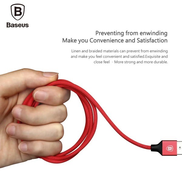 BASEUS ORIGINAL Kabel Data Yiven 120CM Lightning USB for Apple Iphone 5 6 7 8 X Plus Ipad Mini Air