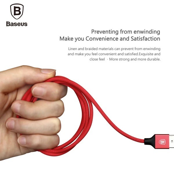 BASEUS ORIGINAL Kabel Data Yiven 120CM Lightning USB for Apple Iphone 5 6 7 8 X Plus Ipad Mini Air