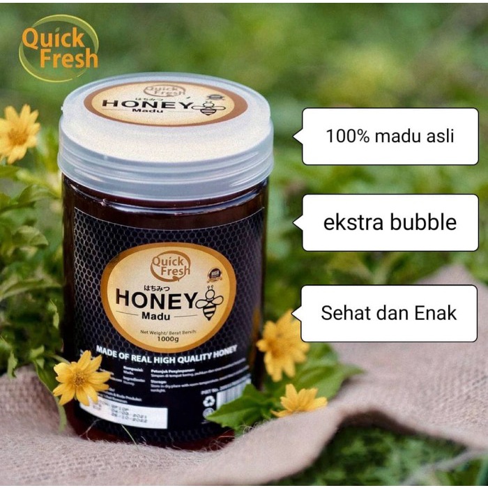 

(BISA COD) quick fresh honey 1kg - bucket plastik