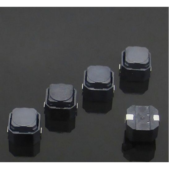 Silent push button 6x6x5mm 6*6*5mm SMD Silicone switch rubber karet