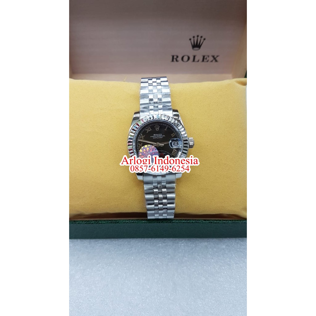 Hot Sale Jam Tangan Wanita Rolex Oyster kw1 Jepang Swiss Stainless Metic Garansi 1th