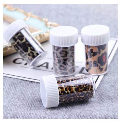 NAIL FOIL TRANSFER LEOPARD PATTERN RANDOM / nail foil nailart transfer foil leopart